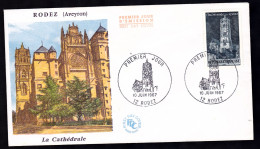 FDC - ENVELOPPE PREMIER JOUR - RODEZ - JUIN 1967 - YT 1504 - 1960-1969