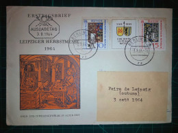 ALLEMAGNE (DDR). Enveloppe FDC Avec Cachet Commémoratif De “Leipziger Herbstmesse”. Timbre Et Cachet Spécial. - 1950-1970