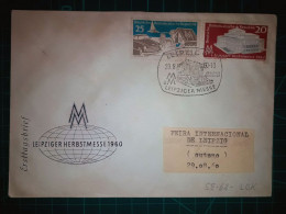 ALLEMAGNE (DDR). Enveloppe FDC Avec Cachet Commémoratif De “Leipziger Herbstmesse”. Timbre Et Cachet Spécial. - 1950-1970