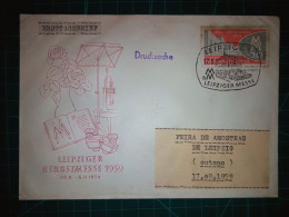 ALLEMAGNE (DDR). Enveloppe FDC Avec Cachet Commémoratif De “Leipziger Herbstmesse”. Timbre Et Cachet Spécial. - 1950-1970