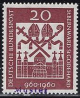 GERMANY(1960) Bishops. MUSTER (specimen) Overprint. Scott No 817. - Andere & Zonder Classificatie