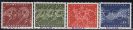 GERMANY(1960) Rome Olympics. Set Of 4 With MUSTER (specimen) Overprint. Scott No 813-6. - Andere & Zonder Classificatie