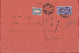 ITALIA - Storia Postale Regno - 1934 - 50c Anno Santo + 1 Segnatasse - Lettera Tassata - Solo Frontespizio - Viaggiata D - Marcofilía