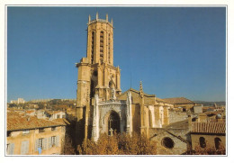 13 AIX-en-PROVENCE  Façade Et Clocher De La Cathédrale  (Scan R/V) N°   43   \MT9100 - Aix En Provence