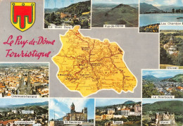 63  Puy De Dôme Carte Map Plan Du Département Clermont-Ferrand Ambert Thiers Issoire Royat (Scan R/V) N°   43   \MT9114 - Clermont Ferrand