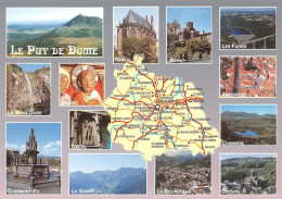 63  Puy De Dôme Carte Map Plan Du Département Clermont-Ferrand Ambert Thiers Issoire Royat (Scan R/V) N°   47   \MT9114 - Clermont Ferrand
