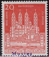 GERMANY(1961) Speyer Cathedral. MUSTER (specimen) Overprint. Scott No 843. - Otros & Sin Clasificación