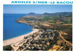 66  Argelès-sur-Mer  Le RACOU  La Plage Vue Aérienne  (Scan R/V) N°   28   \MT9123 - Argeles Sur Mer