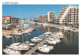 66  CANET PLAGE En Rousillon Le Port De Plaisance Et Les MARINAS  (Scan R/V) N°   28   \MT9119 - Canet En Roussillon