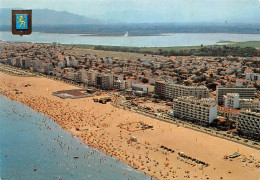 66  CANET PLAGE En Rousillon  Vue Aérienne Sur La Ville  (Scan R/V) N°   61   \MT9119 - Canet En Roussillon