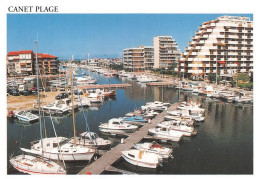 66  CANET PLAGE En Rousillon Le Port De Plaisance Et Les MARINAS  (Scan R/V) N°   29   \MT9119 - Canet En Roussillon