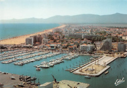 66  CANET PLAGE En Rousillon  Vue Aérienne Sur La Marina (Scan R/V) N°   60   \MT9119 - Canet En Roussillon