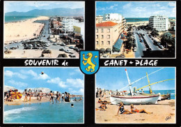 66  CANET PLAGE En Rousillon  Multivue Souvenir (Scan R/V) N°   43   \MT9119 - Canet En Roussillon