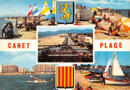 66  CANET PLAGE En Rousillon  Multivue  (Scan R/V) N°   45   \MT9119 - Canet En Roussillon