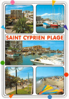 66  Saint-Cyprien  Multivue Plage Et Port   (Scan R/V) N°   25   \MT9118 - Saint Cyprien