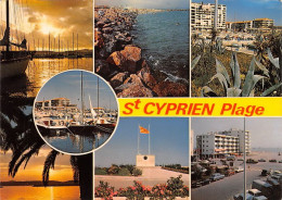 66  Saint-Cyprien Le Port Le Phare Et La Plage (Scan R/V) N°   34   \MT9118 - Saint Cyprien