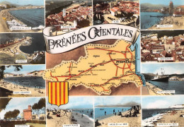 66 Carte Map Plan Du Département Des PO Banyuls PERPIGNAN  Olette Ceret CANET Prats (Scan R/V) N°  34   \MT9133 - Perpignan