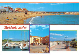 66 Sainte-Marie-la-Mer La Plage Et Port (scan R/V) N°   28   \MT9131 - Canet En Roussillon