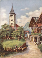 11639556 Brienz BE Kirche Kuenstlerkarte Brienz BE - Altri & Non Classificati