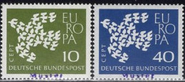 GERMANY(1961) Europa. Set Of 2 With MUSTER (specimen) Overprint. Scott No 844-5. - Other & Unclassified