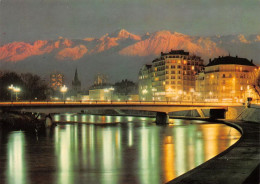 38 GRENOBLE  Pont De La Porte De France La Nuit    (Scan R/V) N°   43   \MT9145 - Grenoble