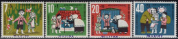 GERMANY(1961) Hansel & Gretel. Set Of 4 With MUSTER (specimen) Overprint. Scott No B376-9. - Autres & Non Classés