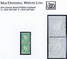 Ireland 1922-35 SE Definitives ½d Sword Watermark Inverted Pair Mint Unmounted, Ex Booklet Printing - Nuevos