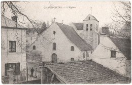 CPA DE CHAUMONTEL  (VAL D'OISE)  L'ÉGLISE - Altri & Non Classificati