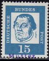 GERMANY(1961) Martin Luther. MUSTER (specimen) Overprint. Scott No 828. - Otros & Sin Clasificación