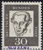 GERMANY(1961) Emanuel Kant. MUSTER (specimen) Overprint. Scott No 831. - Andere & Zonder Classificatie