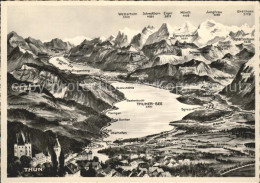 11639314 Thun Thuner-See Jungfrau Moench Eiger  Thun - Altri & Non Classificati