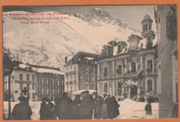 CPA 65 Cauterets 65110 Place De La Mairie Concours De Ski Sports D' Hiver Dans Les Pyrénées Labouche Frères Toulouse - Cauterets