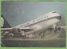 Belle CPSM AVION BOEING 747 Sabena Belgian World Airlines - 1946-....: Ere Moderne