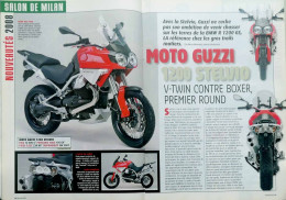 Article Papier 4 Pages MOTO GUZZI 1200 STELVIO + V7  SALON DE MILAN Novembre 2007 MJFL - Zonder Classificatie