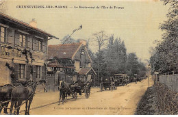 CHENNEVIERES SUR MARNE - Le Restaurant De L'Ecu De France - Très Bon état - Chennevieres Sur Marne