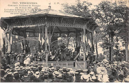 VINCENNES - Concours National De Musique Du 16 Juin 1907 - La Fanfare - Très Bon état - Vincennes