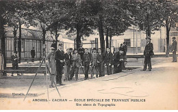 ARCUEIL CACHAN - Ecole Spéciale De Travaux Publics - Une Séance De Topographie - Très Bon état - Arcueil