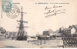 PORT EN BESSIN - Un Trois Mâts Au Premier Bassin - Très Bon état - Port-en-Bessin-Huppain