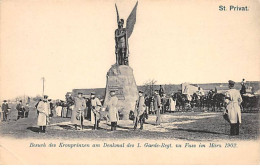 SAINT PRIVAT - Besuch Des Kronprinzen Am Denkmal Des 1. Garde Regt. Su Fuss Im März 1902 - état - Otros & Sin Clasificación