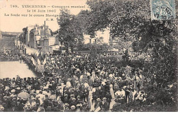 VINCENNES - Concours Musical Du 16 Juin 1907 - La Foule Sur Le Cours Marigny - Très Bon état - Vincennes