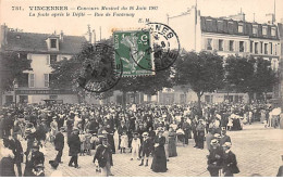 VINCENNES - Concours Musical Du 16 Juin 1907 - La Foule Après Le Défilé - Rue De Fontenay - Très Bon état - Vincennes