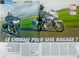 Article Papier 8 Pages  MOTO GUZZI 1200 NORGE GT + BMW R 1200 RT Décembre 2006 MJFL - Unclassified