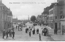 CONCARNEAU - L'entrée De La Nouvelle Ville - Quai D'Aiguillon - Très Bon état - Concarneau