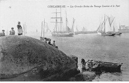 CONCARNEAU - Les Grands Roches Du Passage Lauriec Et Le Port - Très Bon état - Concarneau