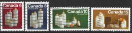 Canada 1972. Scott #606-9 (U) Christmas, Candles (Complete Set) - Usati