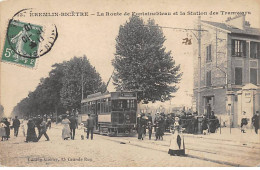 KREMLIN BICETRE - La Route De Fontainebleau Et La Station Des Tramways - état - Kremlin Bicetre