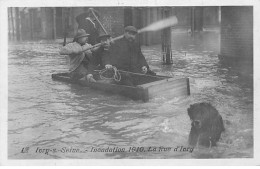 IVRY SUR SEINE - Inondation 1910 - La Rue D'Ivry - Très Bon état - Ivry Sur Seine