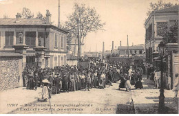 IVRY - Rue Franklin - Compagnie Générale D'Electricité - Sortie Des Ouvrières - état - Ivry Sur Seine