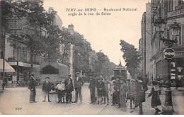 IVRY SUR SEINE - Boulevard National Angle De La Rue De Seine - Très Bon état - Ivry Sur Seine