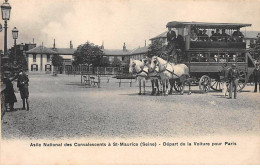 Asile National Des Convalescents à SAINT MAURICE - Départ De La Voiture Pour Paris - Très Bon état - Saint Maurice